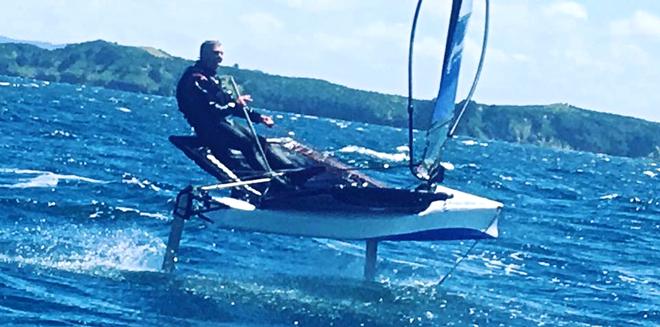 Out in the blue stuff - Predictwind Waszp - 30nm run to Kawau - October 21, 2016 © PredictWind